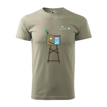 Férfi póló - HORGÁSZLES (khaki)