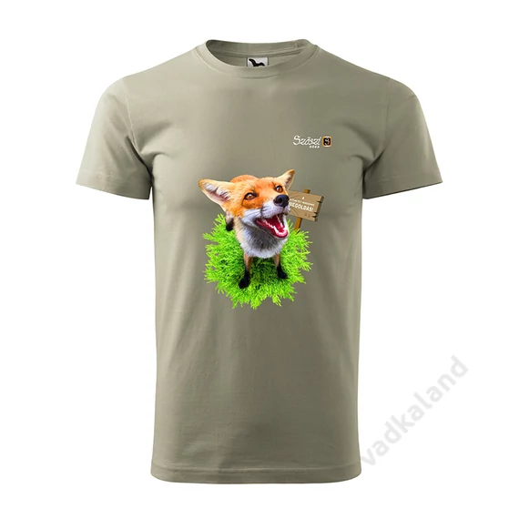 Férfi póló - SZÖSZI MOSOLY (khaki)